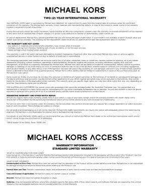 michael kors warranty claim|Michael Kors warranty claim form.